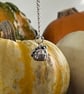 Handmade Sterling Silver Pumpkin Pendant 2 - Image 2