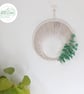 Eucalyptus Wreath - Macrame Wall Art, Small Tapestry Wall Hanging, Boho Room