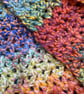 Crocheted multicoloured Scarf with Tassels  - Image 4