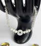 Pearl and Jadeite Chainmaille Bracelet - Image 4