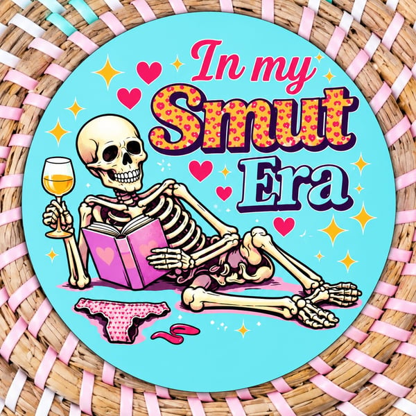 In My Smut Era – Funny Book Lover Coaster, reading gift, bookish coaster