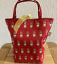 Rudolf Red Gift Bag, Handmade in the UK - Image 5