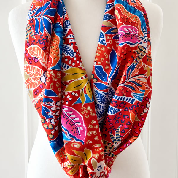 Bold & Vibrant Infinity Scarf 