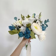 Paper Flowers Bouquet - Blue