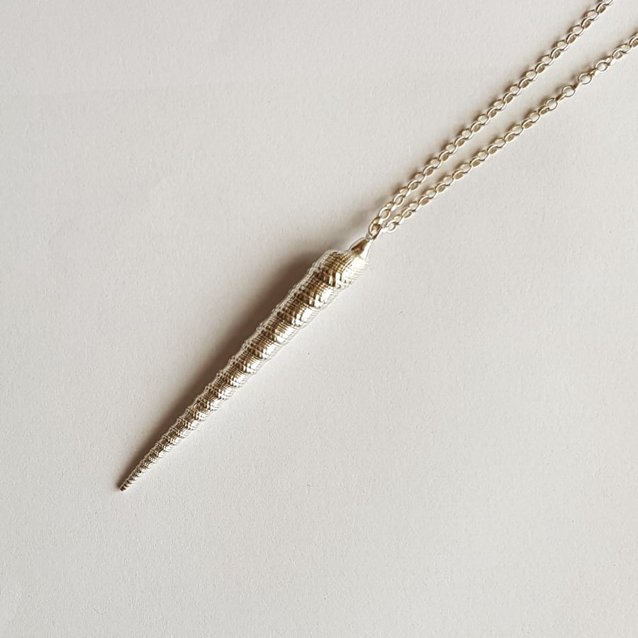 STERLING SILVER, NARWHAL TUSK, PENDANT