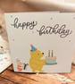 Handmade Birthday Card – Pooh Bear & Piglet Celebration