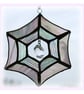 Web Suncatcher and Crystal Raindrop Stained Glass Handmade British  - Image 3