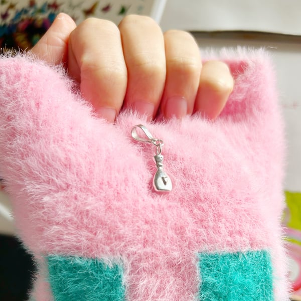 Custom listing for Lucy Silver Potion bottle charm 