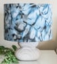 drum round lampshade Africa African sun printed hand-dyed ferns plants leaves    - Image 2