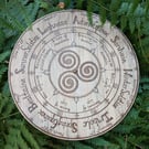 Triskele Celtic Wheel of the Year Calendar