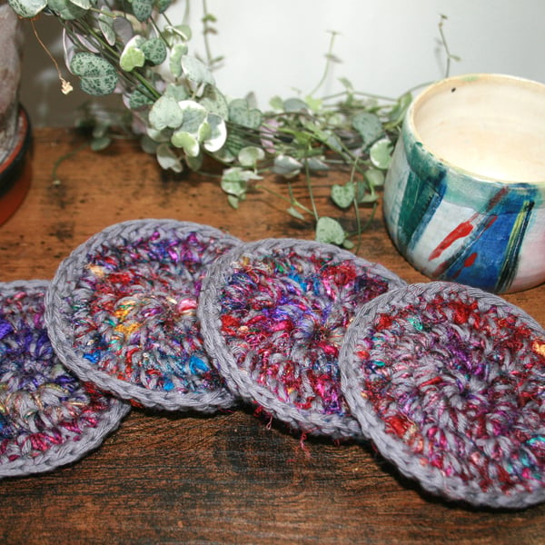 Crochet Coasters Set of 4 