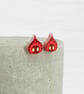 Titanium studs Flatwoods monster stud earrings - Acrylic hypoallergenic cryptid - Image 5