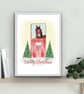 Personalised Christmas Print with HorsePony ,Seasonal prints, Horse decorations - Image 4