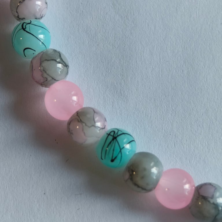 Sakura Glass Bead Bracelet 