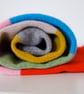 Available In 3 Sizes - Knitted Lambswool Striped Blanket - Image 1