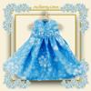 Pale Blue Smocked Dress