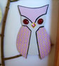 Handcut Paper Owls In Wooden Box Frame Display - Image 3