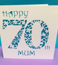 70th Birthday Card - Personalised - Image 2