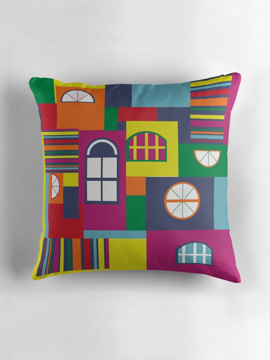 Bright cushion, colourful cushions, 41x41 cushion, 16 inch cushion cover