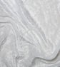 crushed velvet fabric material soft stretch white 1 metre