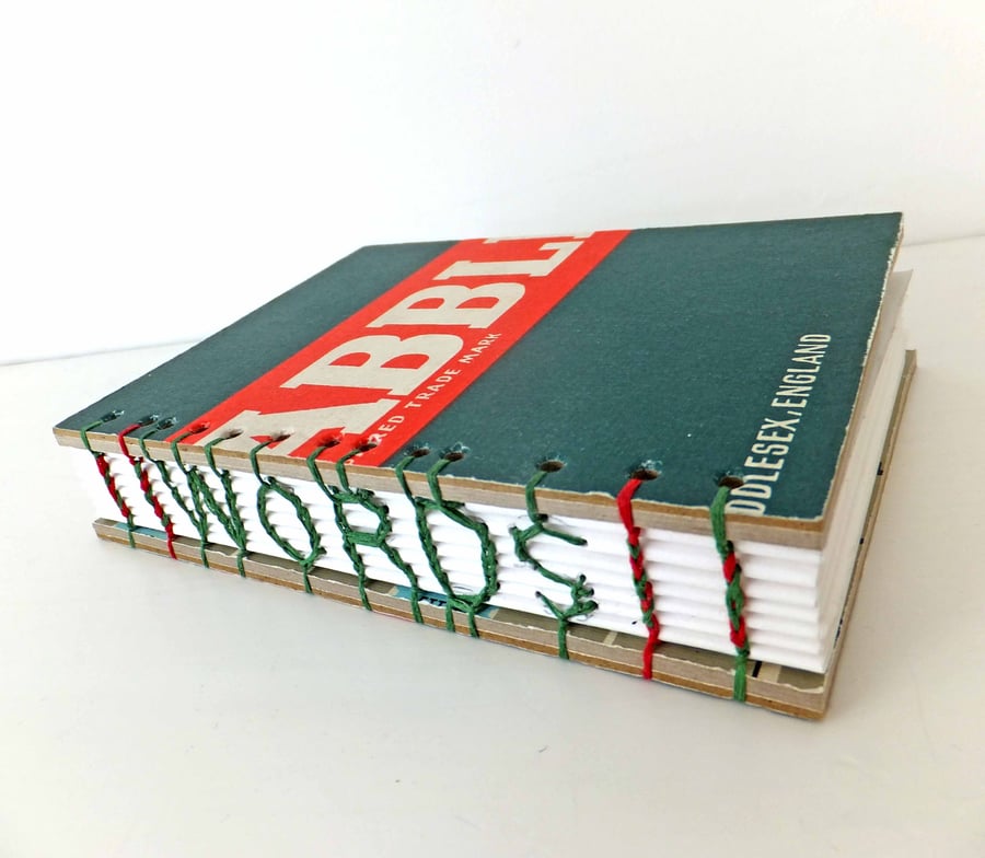 Scrabble journal, WORDS Journal, Eco-friendly Notebook