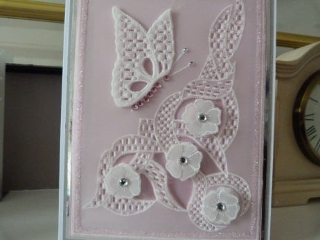 Modern Butterfly Parchment Card