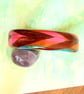 Handmade Bangle - Funky Chevrons - Polymer Clay Chunky Bangle - Hand Crafted - Image 4