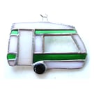 Caravan Suncatcher Stained Glass Classic Green 050