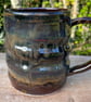 Wheel Thrown Stoneware Swirly MadeWithMud Mug - Image 3