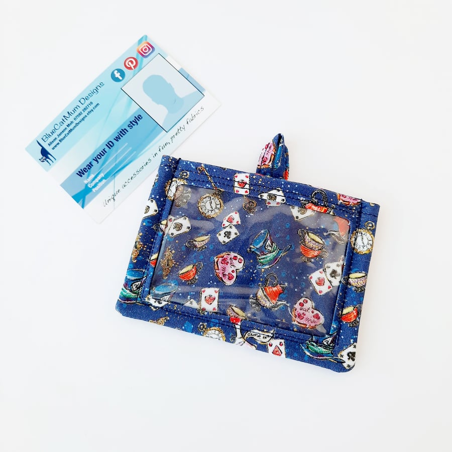 Alice Wonderland ID holder, English Teacher, Book Lover Gift- Free P&P