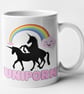 Uniporn Mug Unicorn Funny Novelty Gift Joke Present For Family Friend Christmas  - Image 2