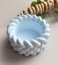 Pale Blue Braided Tea light Holder – Candle Holder - Minimalist Decor