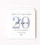 Personalised 20th Anniversary Card – China Anniversary for Husband or Wife