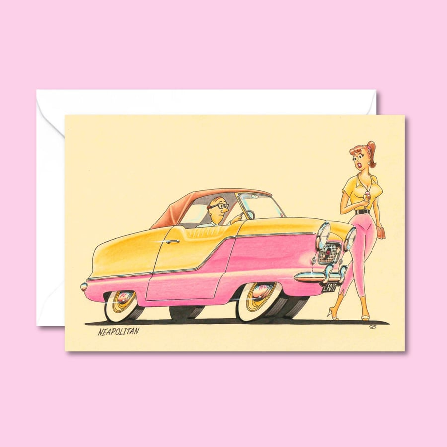 Fabulous Fifties Retro Art Card: Any Occasions Greetings for Family and Friends