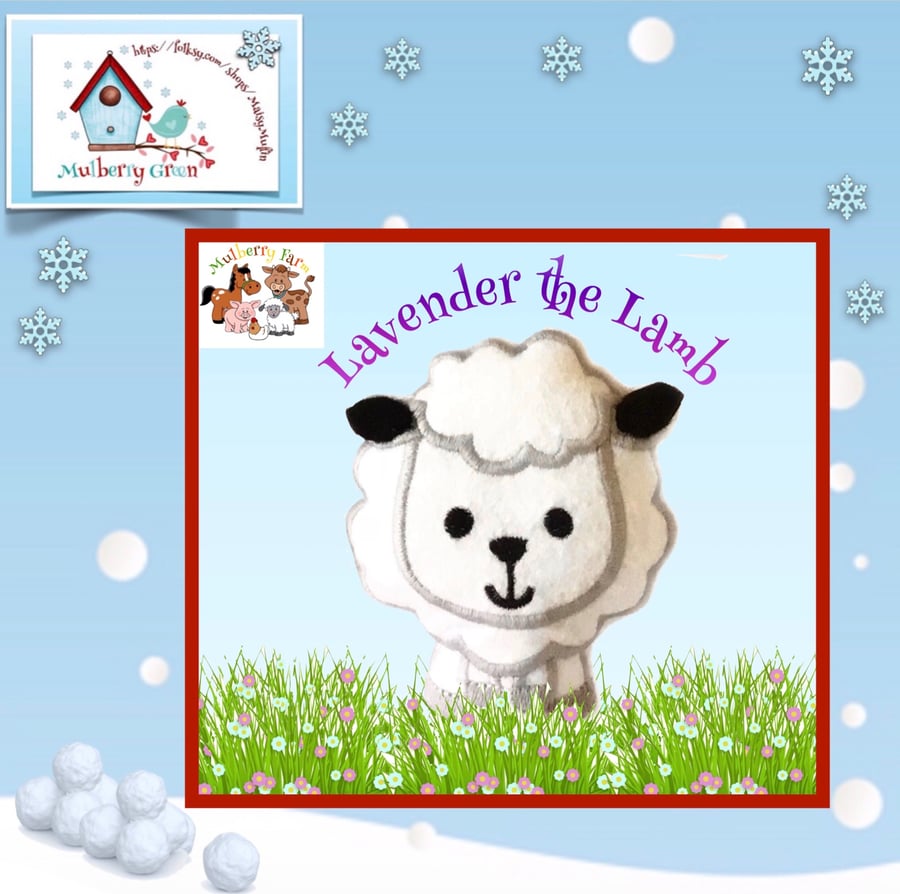 Lavender the Lamb from Mulberry Farm
