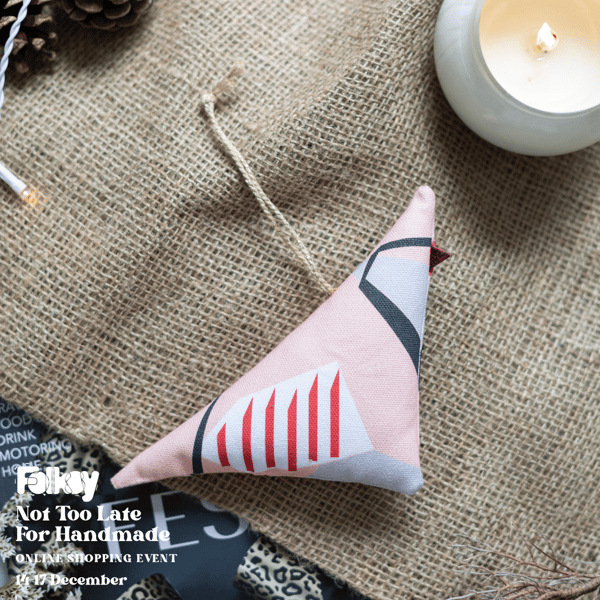 Bird Hanging Decorations - Cotton Partridge