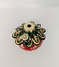 Ceramic Strawberry Christmas Decoration – Handmade Strawberry Bauble with Gold - Image 3