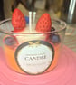 Handmade Strawberry Berry Dessert Scented Candle 