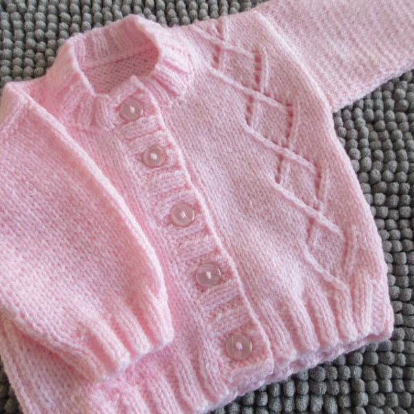 16"  Girls Baby Cardigan