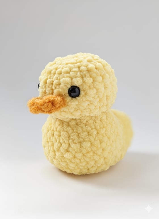 Crochet plushie rubber duck