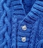 Hand knitted baby boys cable cardigan - Image 4