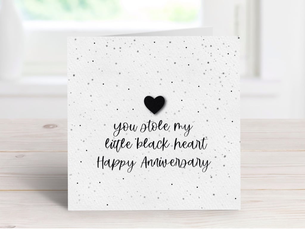 Spooky Anniversary Greeting Card, Alternative Partner Card.