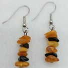 Dainty Baltic Amber Drop Earrings