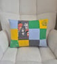 Baby Clothes Memory Pillow, Quilted Keepsake Cushion Handmade Custom Gift