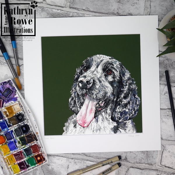 Seconds Sunday, End of Line, Cocker Spaniel, Spaniel Art, Spaniel Print