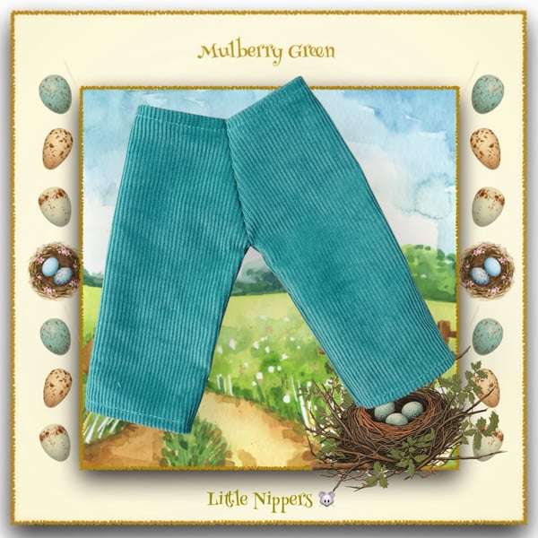 Turquoise Corduroy Trousers