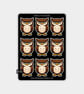 Funny Vinyl Sticker Sheet For Adults - Grumpy Owl