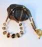 Smoky Quartz Necklace With Yellow Swarovski Crystals - Handmade In Devon - Image 9