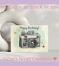 Camera Birthday Card A6 10.5cm x 14.8cm - Image 5