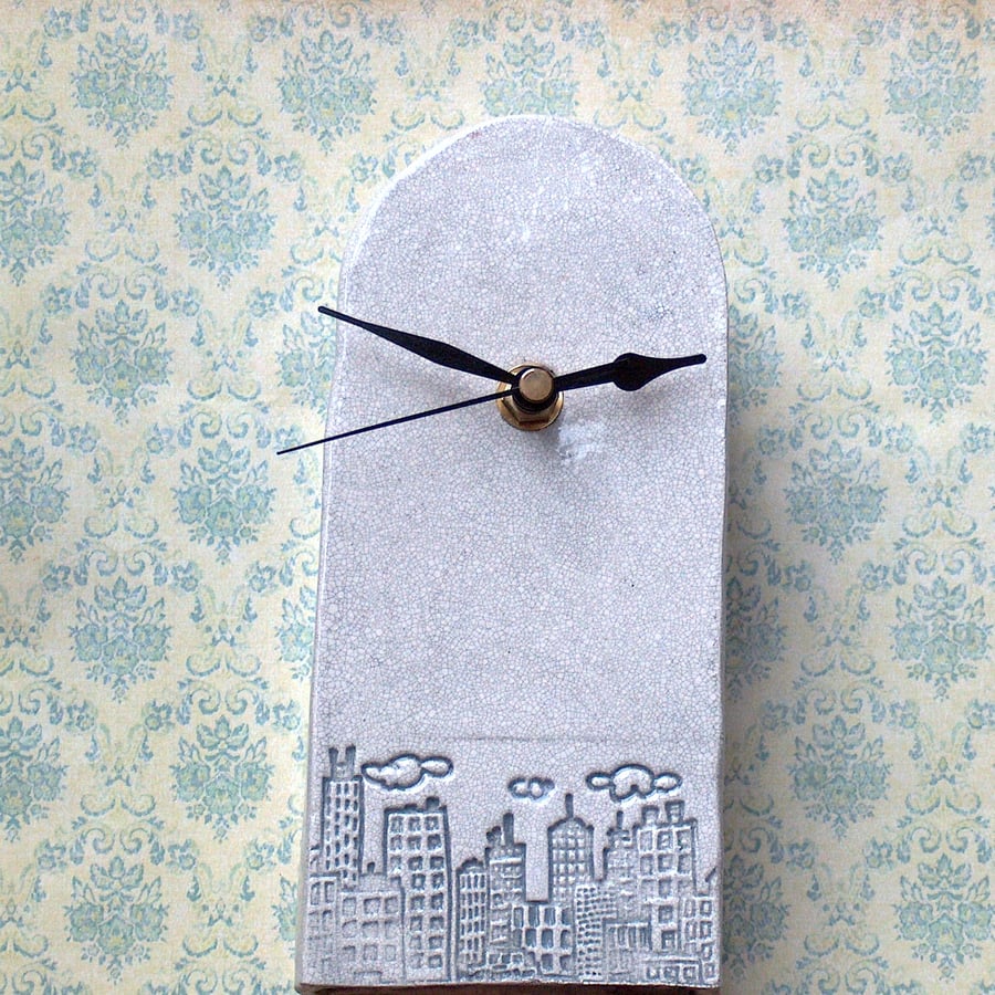 'City Scape' Ceramic Clock